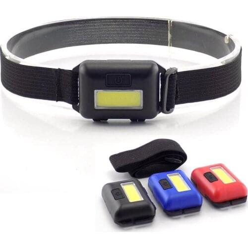 Mini small COB headlamp AAA battery head light lamp torch lampe frontale headlight flashlight lantern hoofdlamp fishing