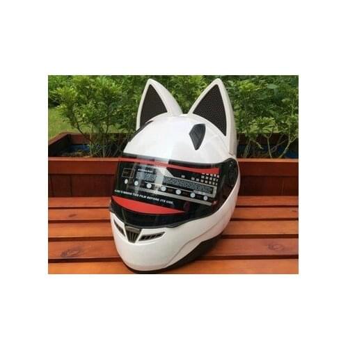 Motorcycle in the summer of the four seasons all men and women by anti-fog Helmets cross-country Car horns cat ears helmet