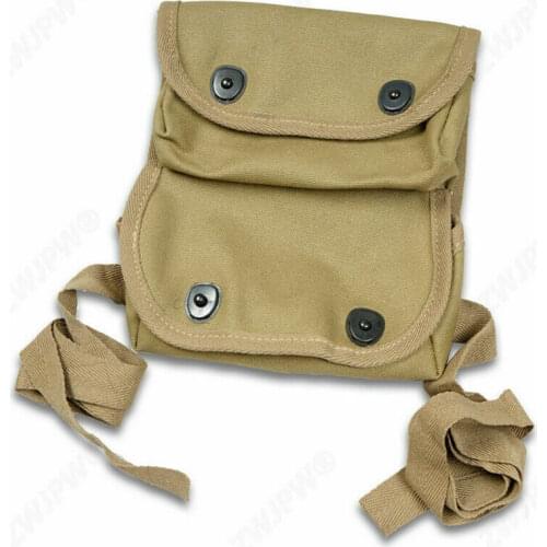 OUTDOORS MILITARY WW2 US ARMY USMC 1944 TWO POCKET POUCH COMBINATION KNAPSACK armyshop2008