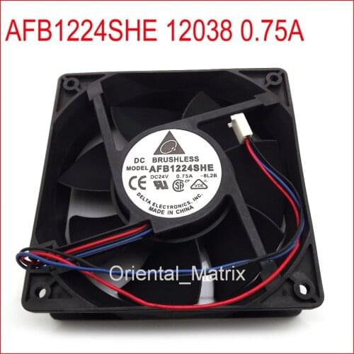 Free Shipping AFB1224SHE -8L2B 12038 24V 0.75A Cooler Cooling Inverter Fan 3Pin