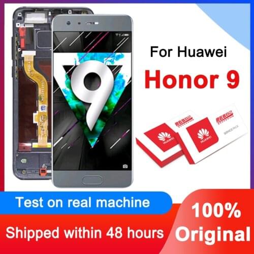 Original 5.15'' LCD For Huawei Honor 9 Display Touch Screen Digitizer Assembly WIth Frame STF-L09 STF-AL10 STF-AL00 Replacement