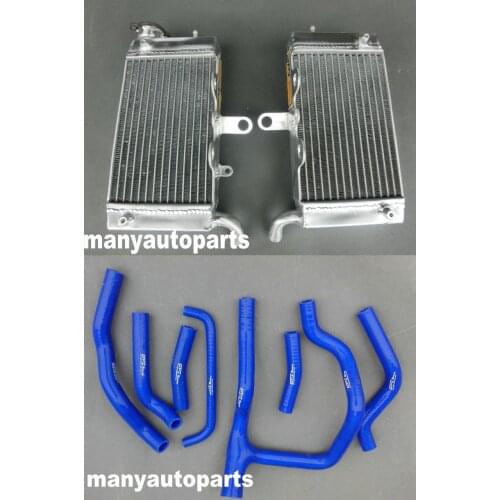 Radiator &blue hose for Honda Transalp 600 XL600 XL XRV650 Africa Twin