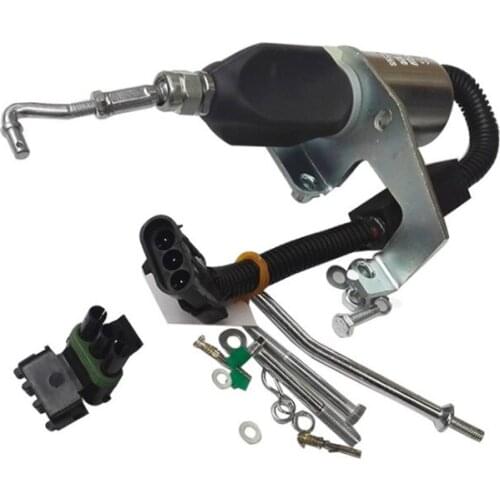 24V Diesel Fuel Shut off Valve Solenoid 5346207 For Cummins 6CT