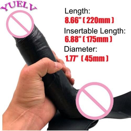 YUELV 22*4.5cm Strapon Dildo Lesbian Strap On Penis Lesbian Harness Realistic Dildo Adult Sex Toys For Women Erotic Sex Products