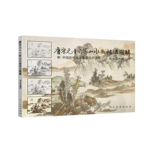 Tang, Song and Yuan Landscape Painting Techniques book Chinese brush traditional drawing