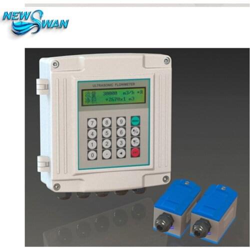 TUF-2000S Ultrasonic Flowmeter Fixed Wall Mounted Liquid Flow Meter Inserted Into The Outer Clip Type