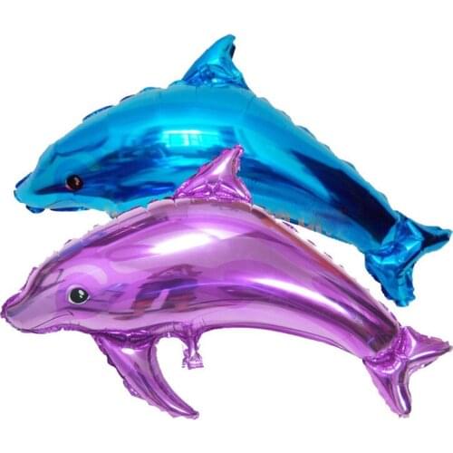 Ocean animal theme childrens birthday party aluminum film balloon cartoon underwater world balloon dolphin shark octopus