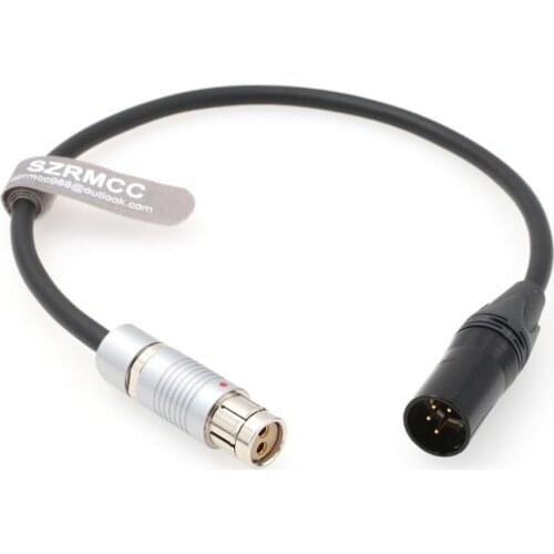 XLR 4 Pin Male to Fischer 2 Pin Female Power Cable for ARRI Alexa XT SXT Cameras