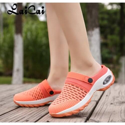 2021 Spring and Summer New Fitness Running women shoes Breathable Mesh Sandals Height Light Cushion School Season Student Shoes