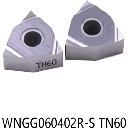 100% Original Lathe Cutter WNGG060402R-S TN60 WNGG060402 Carbide Inserts for Steel Turning Tools WNGG0604 CNC