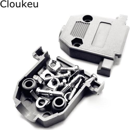 2Pcs DB37 serial port shell connector DP37 Plastic shell