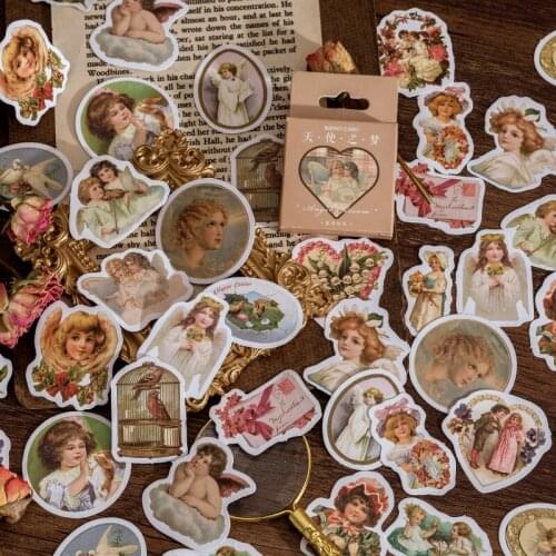 46pcs Western Mythology Love Story Cupid Decorative Stationery Planner mini Stickers Scrapbooking DIY Diary Album Lable
