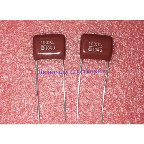 50PCS ECHS 63V 100V 104J 0.1UF CBB FILM CAPACITOR