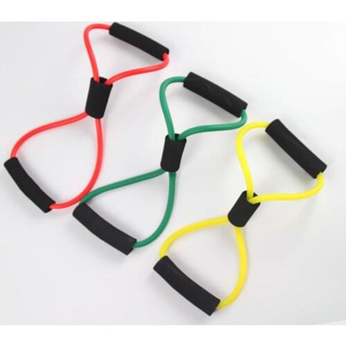 8 Shaped Training Resistance Bands Rope Tube Workout Exercise for Yoga Body Fitness Equipment Tool Home Exercise Fitness