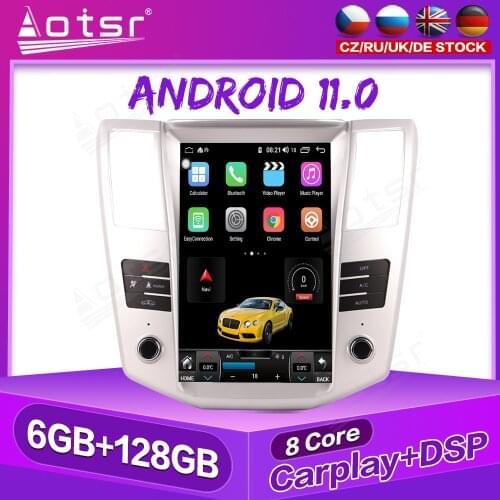 6+128G Android 11 Car GPS Navigation For Lexus RX3302008-2014 Stereo Multimedia Radio Video Player Carplay Tape Headunit DSP 4G