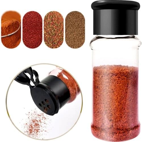 Spice Salt Bottle Plastic Portable Condiment Pepper Shakers Seasoning Jar Ourdoor Picnic BBQ Tableware Set Camping Equipment