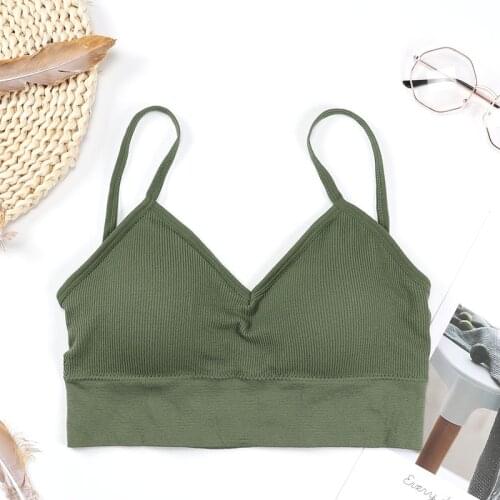 Classic sexy bra Suspender Push Up Bra Womens Frameless Casual Fitness Bra Slim New Crop Top Without Steel Ring Ladies Vest