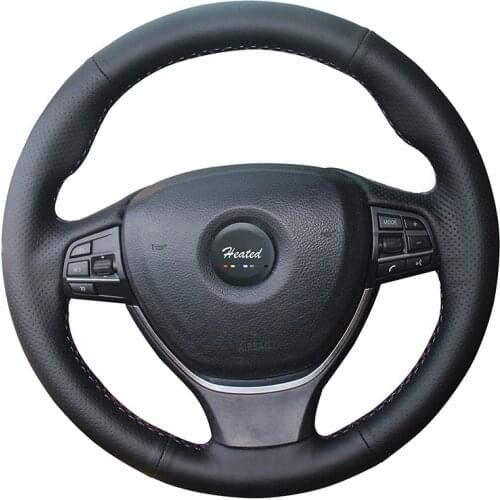 Microfiber leather wheel steering cover for BMW G11 F30 320i 328i 320d F20 Tampa do volante do carro Braid on the steering wheel