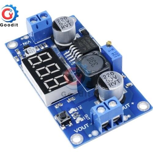 DC-DC Step Down Buck Converter Module LM2596 LM2596S LED Digital Display Voltmeter Adjustable Buck Power Supply Converter