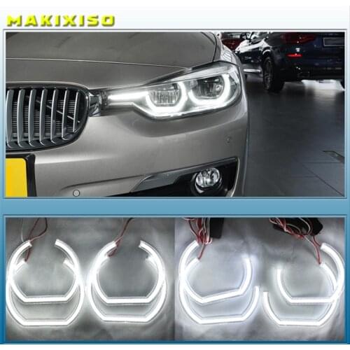 For BMW 3 Series E90 E92 E93 M3 Coupe and cabriolet 2007-2013 Car styling High Quality DTM Style White Crystal LED angel eyes