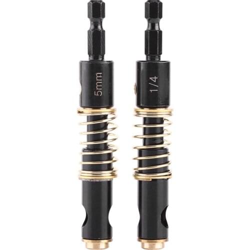 Fixmee NEW 2 Sizes HSS Brass Self Centering Hinge Twist Drill Bits 1/4" & 5mm Screw Hole Saw Woodworking Reaming Cabinet Tool