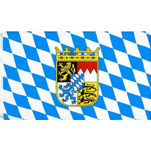 60x90cm/90x150cm Bavarian Emblem Flag 2x3ft/3x5ft DEU DE Germany State Banner