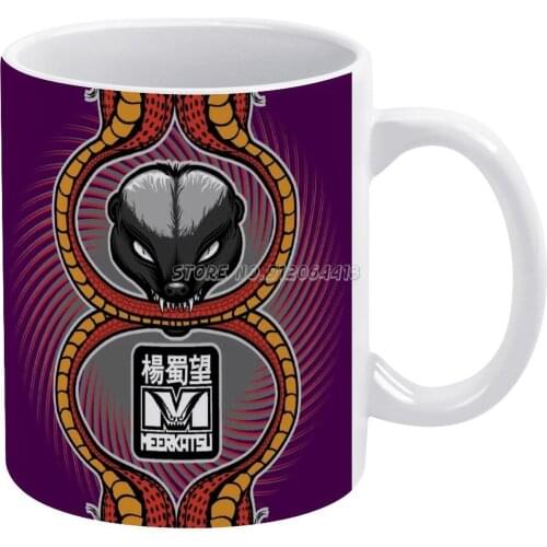 Honey And Coffee Mugs Custom Cup Personalized Mug Tea Cup Hot Drink Cup Creative Drinkware Gifts Honey Ratel Fighter Jiu Jitsu B