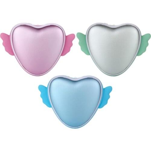 MEXI 1 Set Heart Shape Angel Hand Warmer Portable USB Charging Heater Small Handy Pocket Home Electric Heaters