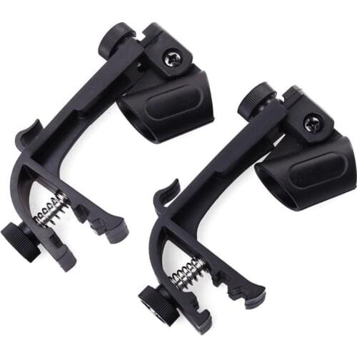 Microphone Pair Of Adjustable Stage Drum Clips Mic Rim Snare Mount Clamp Holder Groove Gear Studio Stand