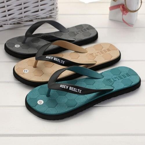 2021 Mens Flip Flops Summer Fashion Outdoor Sandals Flip Flops Mens Casual Beach Shoes