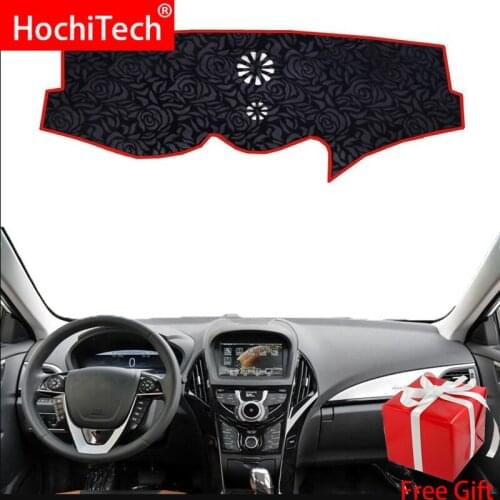 Rose Pattern Non-slip Dashmat Dash Mat Dashboard Cover Pad Cover Carpet Car Sticker for BYD QIN 2012 2013 2014-2016 Car Styling