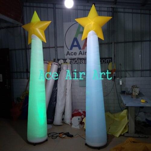 New Oxford wedding Inflatable standing star tree column for partying decoration,Inflatable star pillar