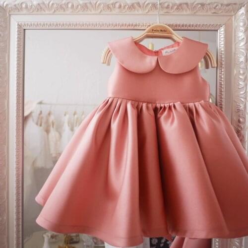 2021 Summer New Clothes Girls Dress Big Bow Girl 1st Birthday Holiday Dresses Girl Baby Dress Princess Dresses Children Clothing