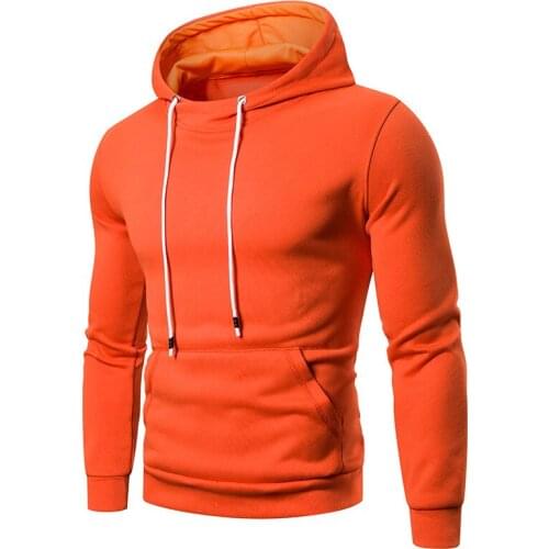 2020 Autumn & Winter New Arrival Solid Color Hooded Sweatshirt Plus Size Casual Thin Jacket European Sweatshirt Free Shipping