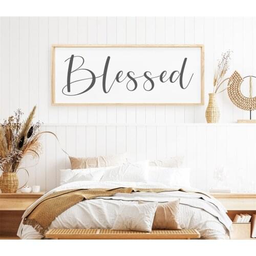 Family Wall Art Prints Blessed Sign Poster For Living Room Kids Room Wall Decor Gifts For Daughter Unframed