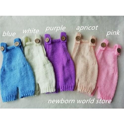 Newborn photography props cotton yarn pants