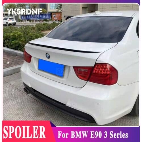 YKSRDNF For BMW E90 320i 320li 325li 328i Spoiler 2005-2011 Car ABS Plastic Unpainted Primer Rear Trunk Boot Wing Lip Spoiler