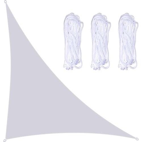 Swimming Pool Balcony Terrace Shade Cloth With Three Ropes UV Block Canopy Green 4x4x5.7M Triangle For Outdoor Patio Backyard