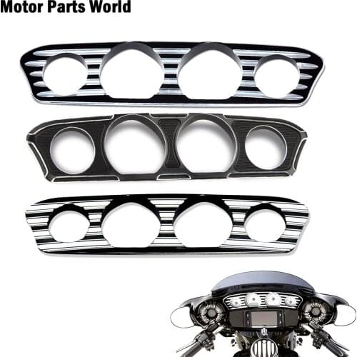 Motorcycle CNC Trim Inner Fairing Dash Board Billet Aluminum For Harley Touring Street Glide FLHX FLHTCUTG Batwing 2014-2017