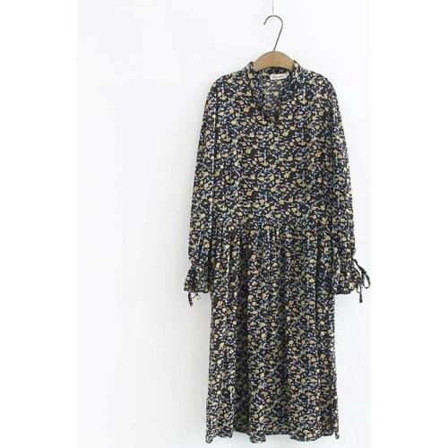 Plus Size Womens party Dress Spring Summer Floral Embroidered Vintage Long Dresses