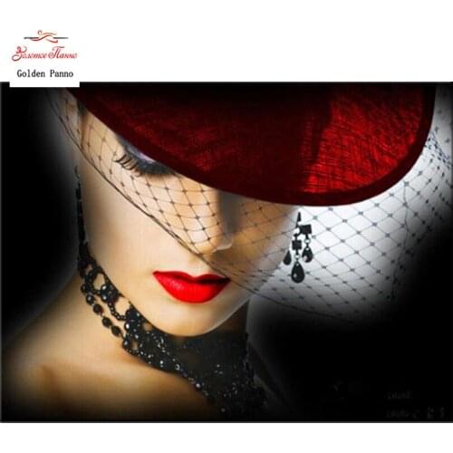 GOLDEN PANNO Diamond Painting Full Square 5D Diy Daimond Embroidery Diamant Mosaic Sale Displasy Broderie Diamant Mask Beauty 02