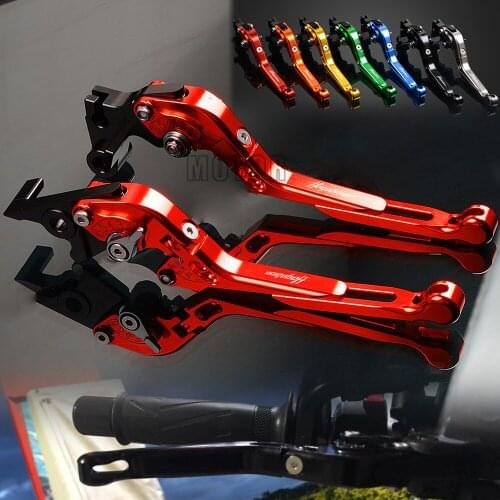 CNC Aluminum Motorcycle Brake Clutch Levers For Suzuki HAYABUSA/GSXR1300 Motorbike Adjustable Folding Extendable GSXR 1300