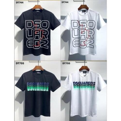 Authentic DSQ-Classic Italian Brand Men Women T-shirts Streetwear Print Casual O-Neck Short Sleeve Graphic