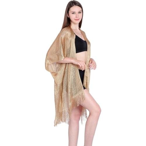 Big Size Women Sunscreen Beach Shawl Scarf Tassel Bikini Cover Up Ladies Poncho Pashmina Cardigan Pareo Cape For Swimsuit