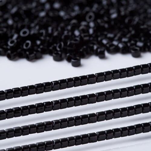 Miyuki Delica beads Black color Handmade Jewelry making 11/0 1.6x1.3MM Perle Miyuki Pour Fabrication Bijoux