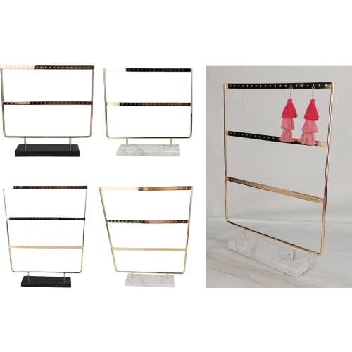 Jewelry Tower Holder Multi-tier Earring Hanging Display Stand Organizer Rack for Exhibition, Trade Showm, Showcase