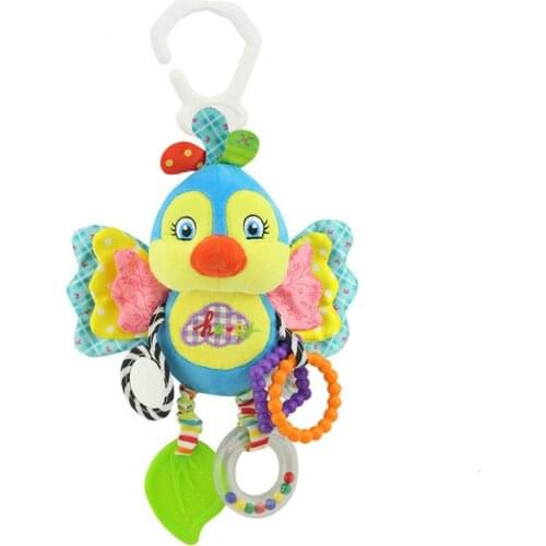 Baby Kids Stroller Bed Hanging Bell Rattles Soft Plush Animal Rabbit Bird Butterfly Toys