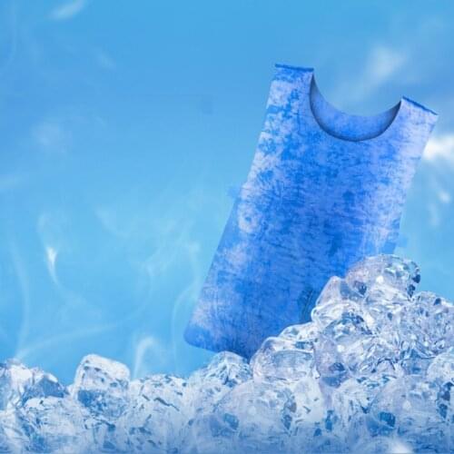 Summer Cold Anti-heat Cooling Vest PVA Waterproof Fabric High Temperature Protective Ice Vest Outdoor Sports Work Vest