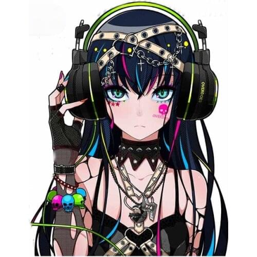 Personality Anime Sex Girl Poster Anime Car Sticker Vinyl Waterproof Car Window Accessories Decorative Boot Art PVC 13*10cm