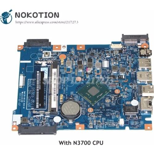NOKOTION For Acer ES1-531 ES1-531-C1G1 Laptop Motherboard NBMZ811001 448.05303.0011 MAIN BOARD N3700 CPU 100% Tested